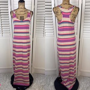 Mossimo Womens Maxi Dress Racerback w. Side Slit